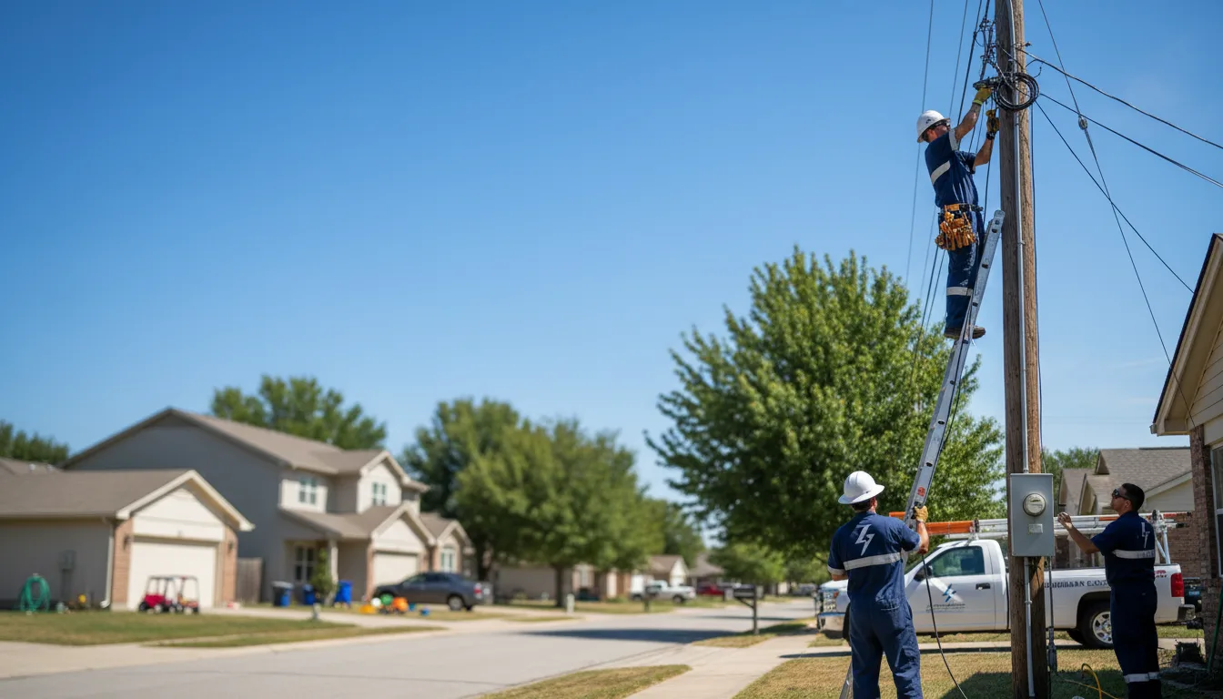 Residential electrician providing installation services in Ozark, AR